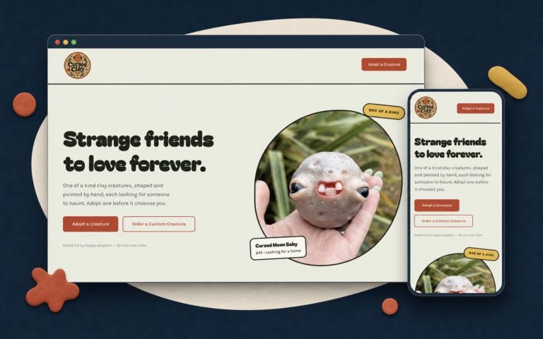 Cursed Clay Co Website Design & Development