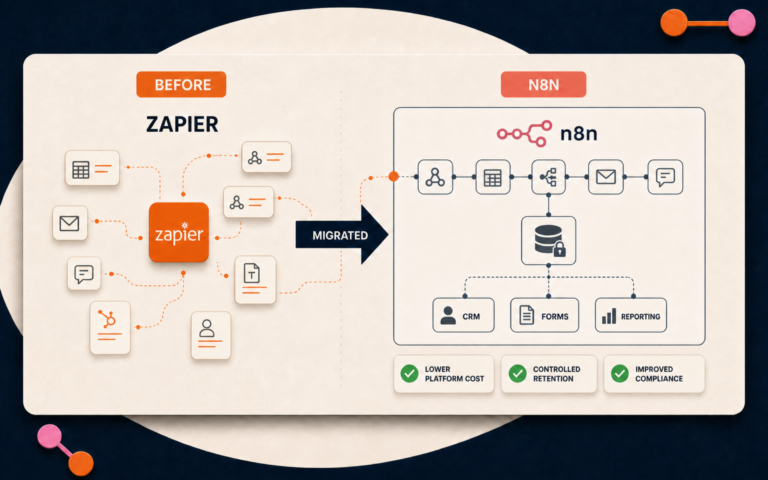 The same workflows, minus the Zapier bill